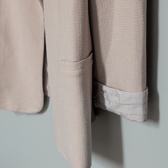 Skies Are Blue Cream Women's Blazer - Picture 4 of 6